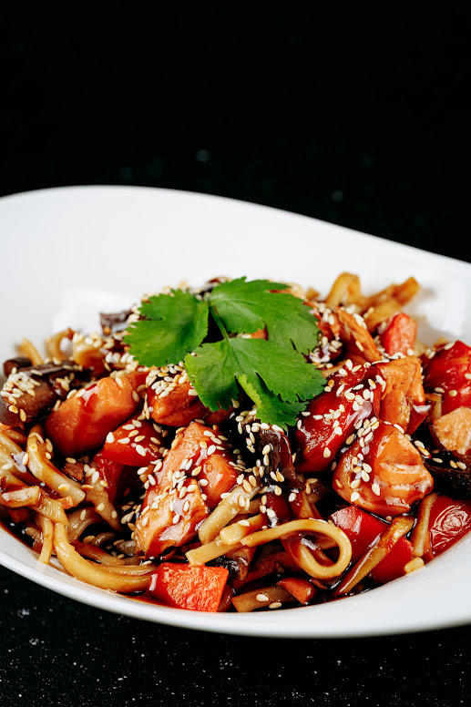 Udon Tonkatsu з Лососем