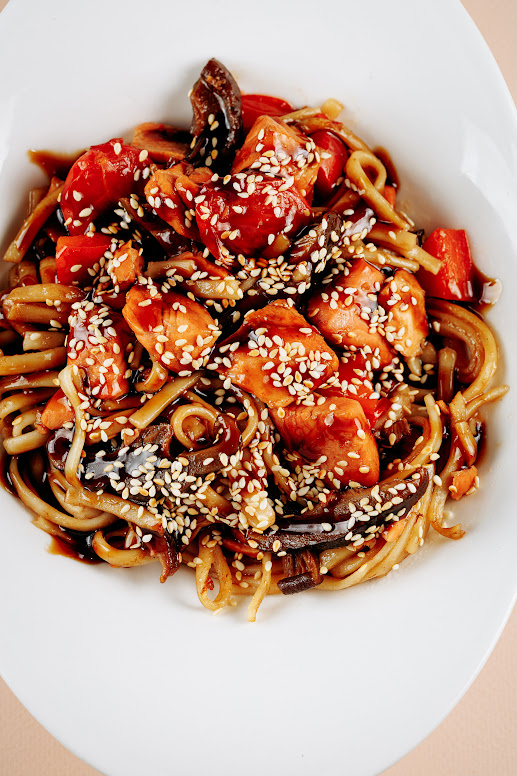 Udon Tonkatsu з Лососем